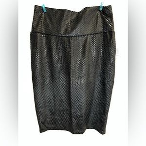 NWT Lula Roe Black Shimmer Cassie Pencil Skirt
